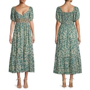 FREE PEOPLE Ellie Printed Midi Dress